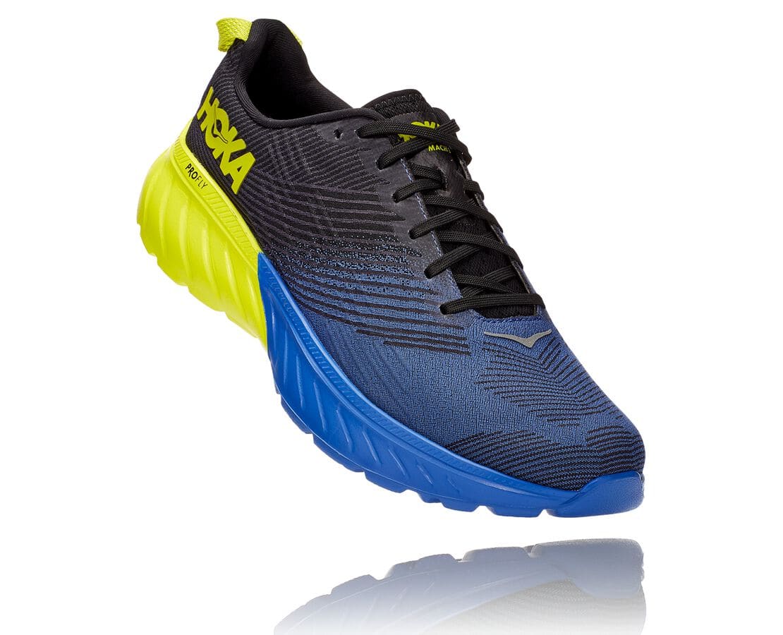 Pantofi De Mers Hoka One One Mach 3 Barbati - Albastri / Roz | Romania OAUH98247